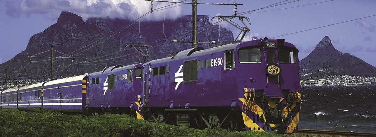 Luxury train journey through African landscapes